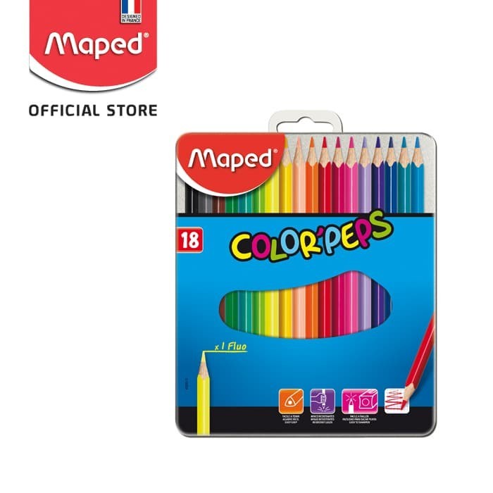 

Pensil Warna Color'Peps MAPED - Metal Box