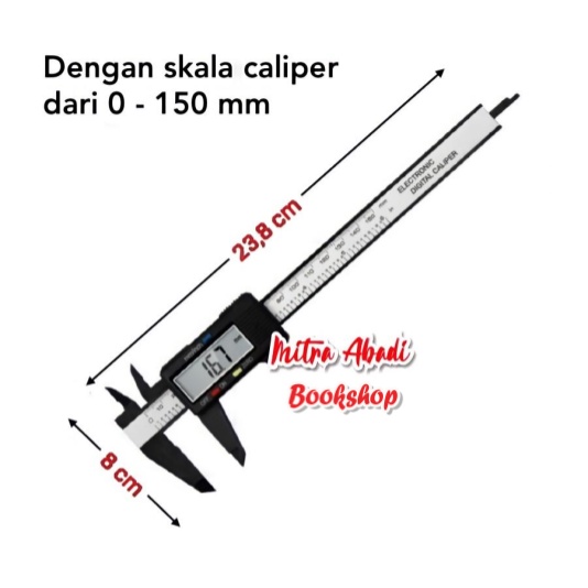 Jangka Sorong / Carbon Fiber Composites Digital Sigmat Caliper