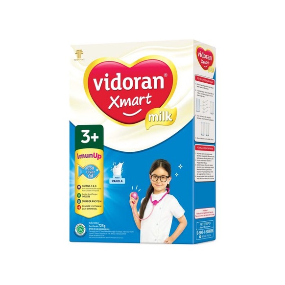 

Vidoran Xmart 3+ Susu Pertumbuhan Vanila 725G