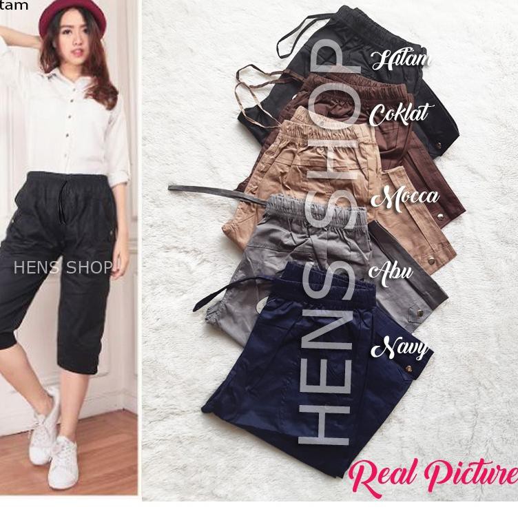 Paket Spesial CELANA PENDEK JUMBO XXL KATUN STRETCH WANITA / CELANA KATUN WANITA ""