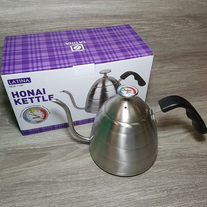 Latina REW-1109 Honai Kettle Plus Thermometer 900ML - Teko