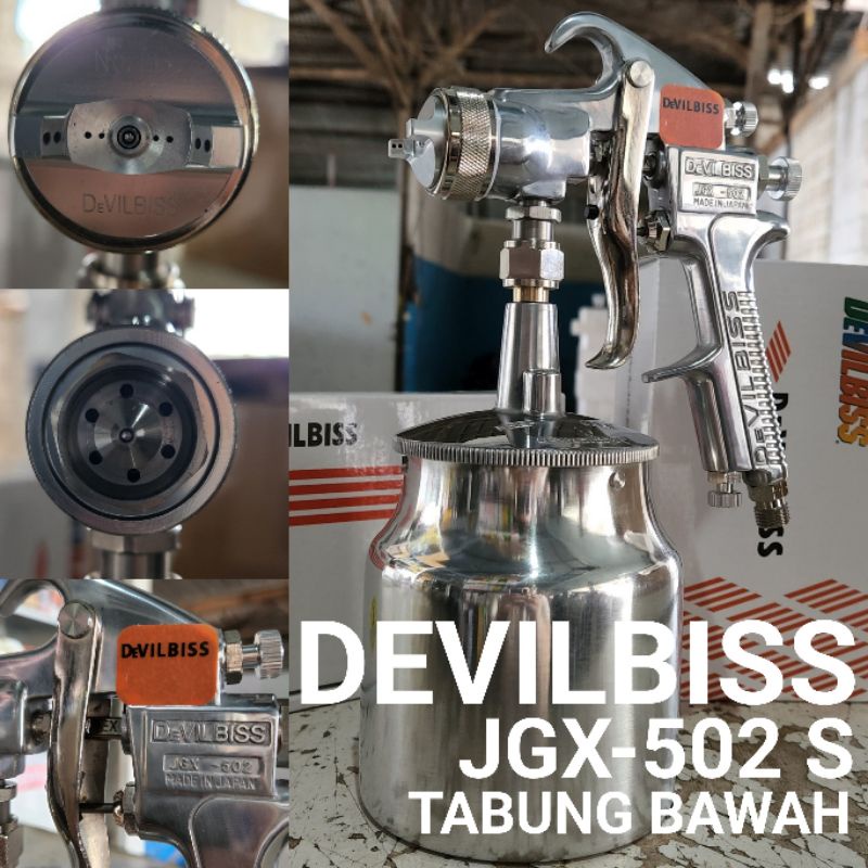 Spray Gun Devilbiss JGX-502 S Tabung Bawah