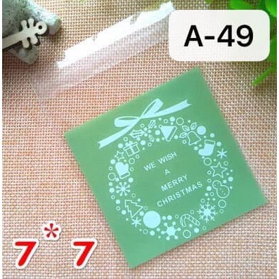 

bungkus kue cake permen kado COOKIES BAG / PLASTIK COOKIES 7x10 A-49