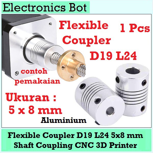  EBS Shaft Coupler Coupling  CNC 3D Printer 5x8 5mmx8mm 