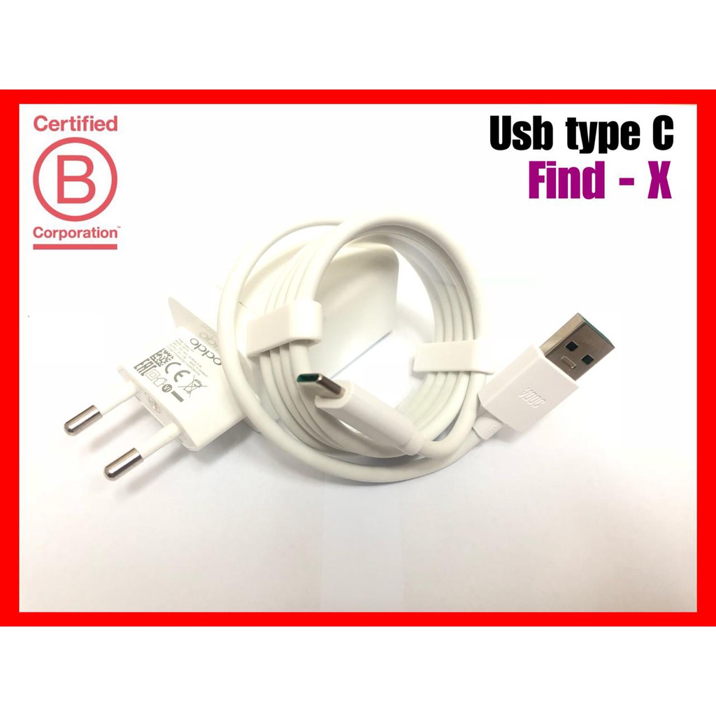 CHARGER CASAN TRAVEL ADAPTER OPPO VOOC FIND X USB TYPE ORIGINAL 4A