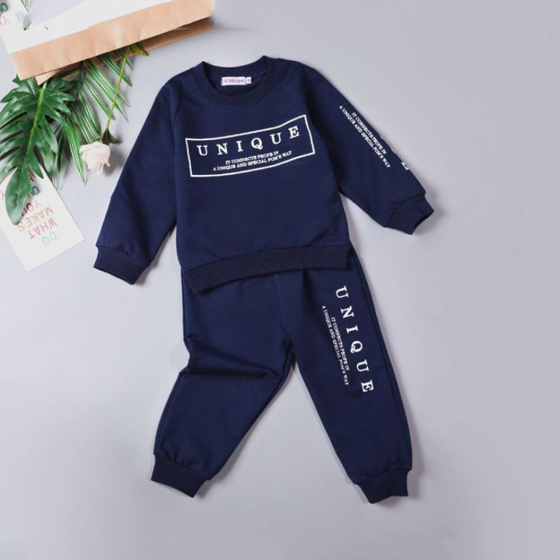 Flecce Set| Setelan Sweater Anak Laki-laki Perempuan 1-5 Tahun Setelan Baju Bebytery Flecce UNIQUE Bordir Anak Laki-laki Perempuan Termurah