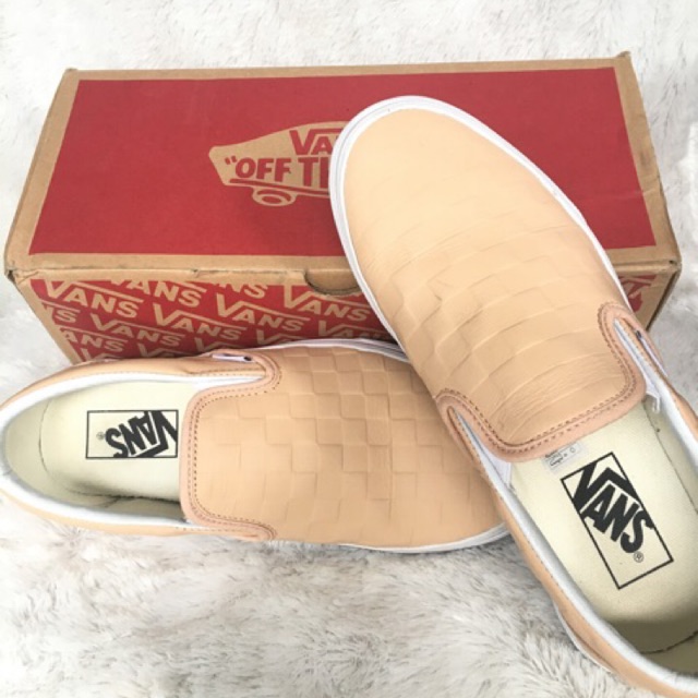 Preloved Vans Slip On Checkerboard Leather Original