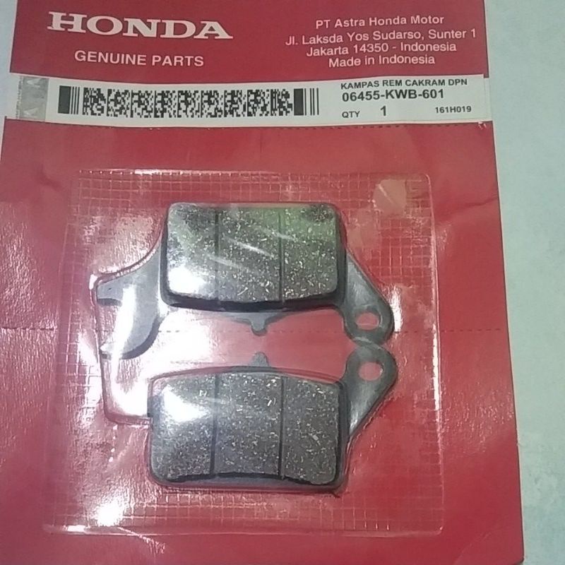 Kampas rem depan Honda Blade Revo absolute