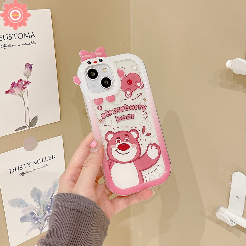 Soft Case Desain Kartun Beruang Strawberry Untuk Samsung A04 A04S A32 A13 A50s A22 A51 A04E A52 A50 A30s A12 A52s A31 A23 A33 A53 A73 A11E A53 A02 A21s A03s