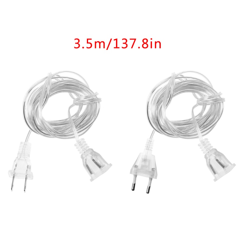 Btsg 3.5m 100W EU US Plug AC Kabel Listrik 2cabang Kabel Listrik Pengganti Kabel Power