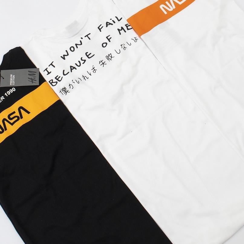 ✸ KAOS NASA H&M HERON PRESTON / UNIQLO / HNM - FULL TAG LOGO MIRROR ORIGINAL ☏