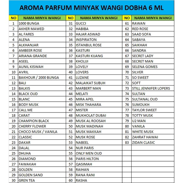 Dobha Musk Makkah  Parfum Minyak Wangi Non Alkohol 6ml Roll On