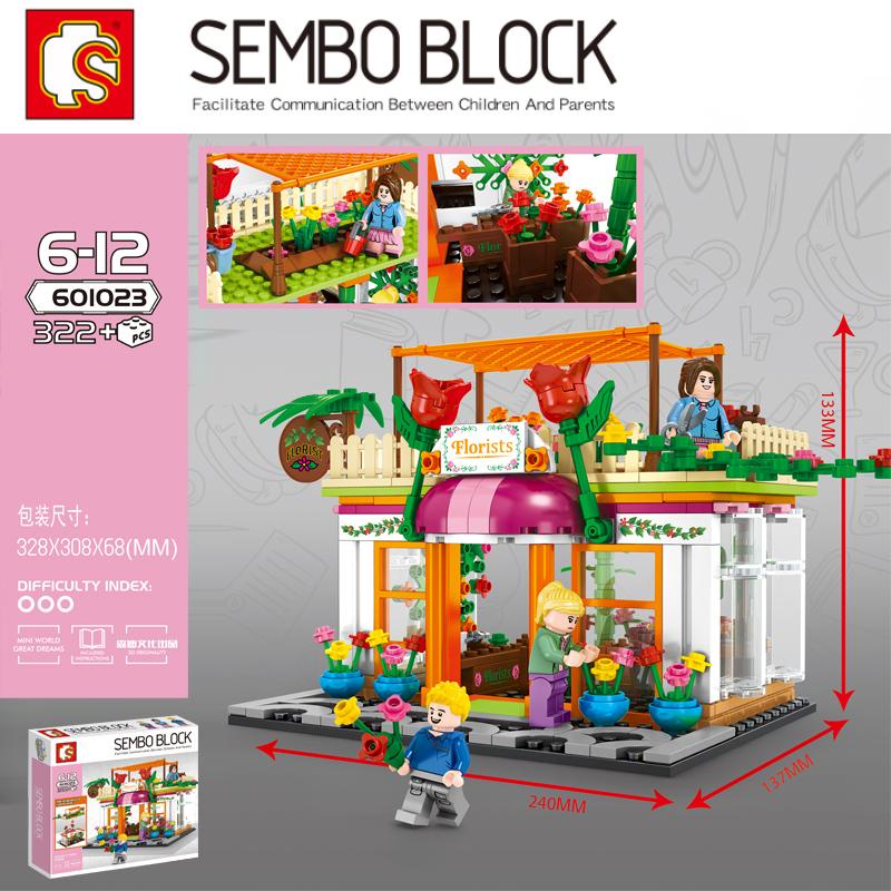 Mainan Balok Sembo Florists Toko Bunga 601023 Mainan Anak Perempuan Belofty Toys