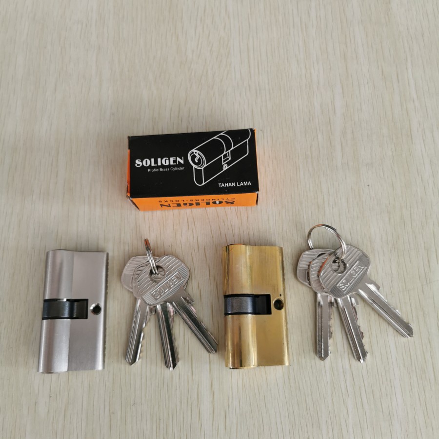 silinder kunci 60 mm soligen - cylinder kunci - anak kunci soligen