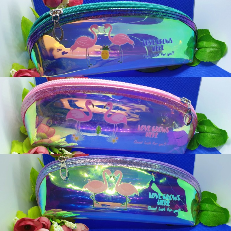 

NN13 Tempat Pensil Hologram Transparan Lucu