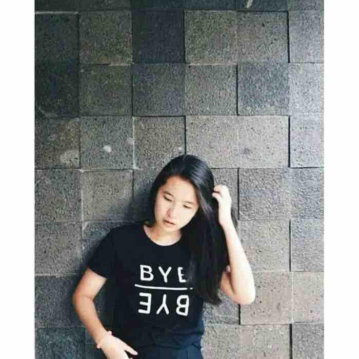 A2286 -  Sfed - Tshirt Bye Bye Kaos Atasan Wanita Tumbler Tee Sale 