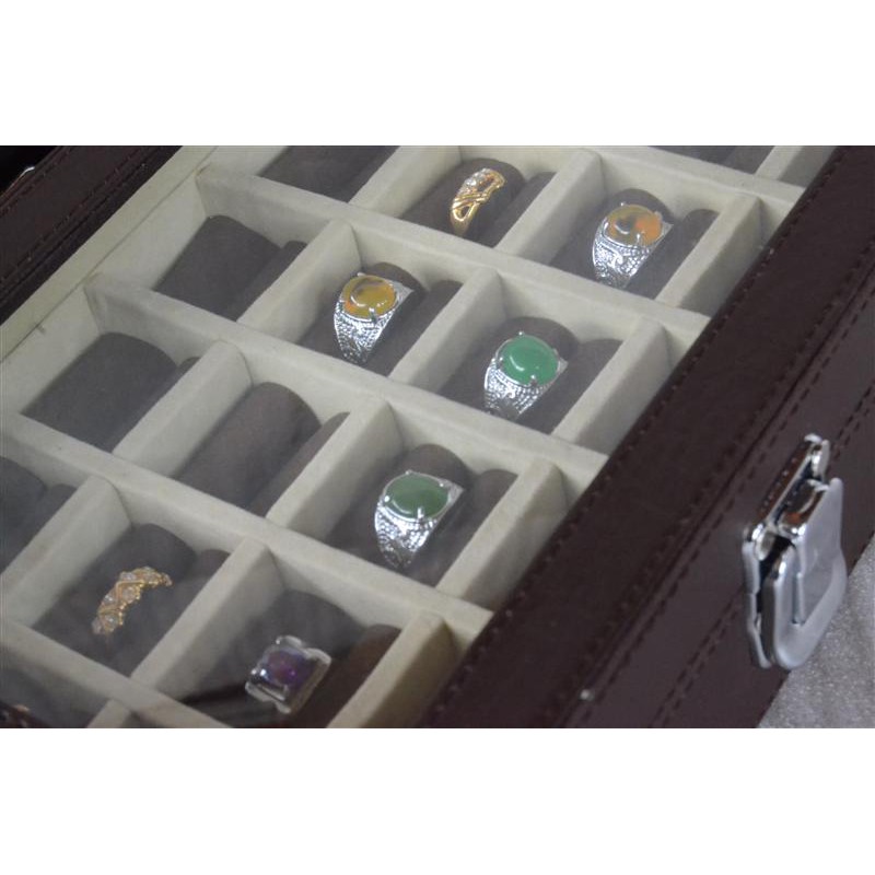 Exclusive Ring Box For 24 Rings / Kotak Tempat Cincin Isi 24