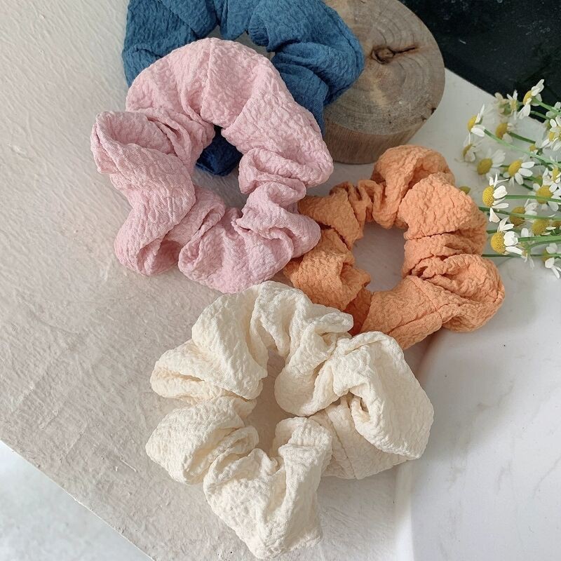 IKAT RAMBUT SCRUNCHIE KOREA WARNA PASTEL