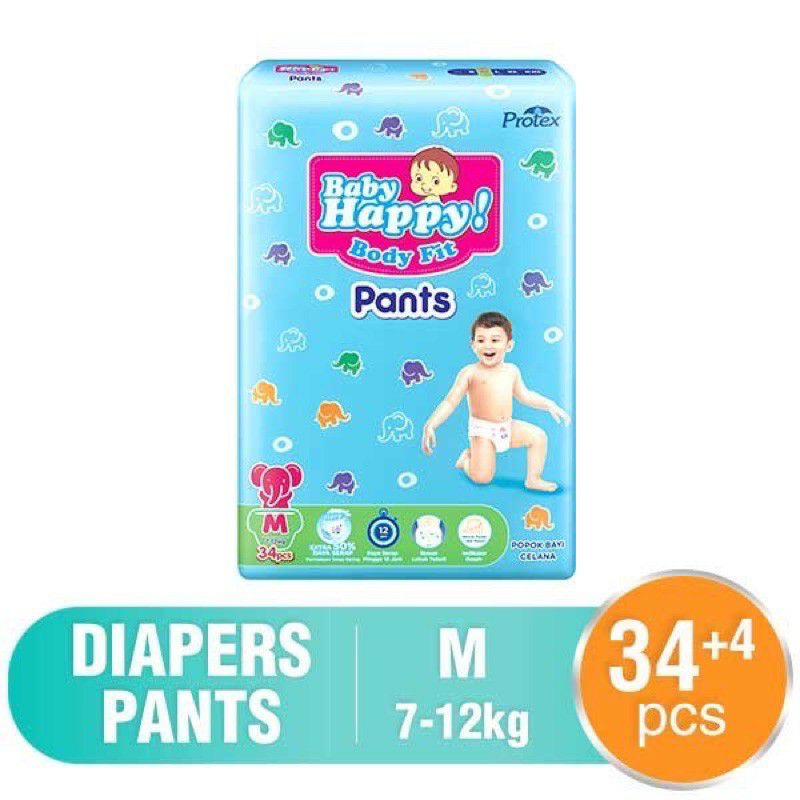 Pampers Baby Happy Pants M34+4, L30+4, XL26+4, XXL24