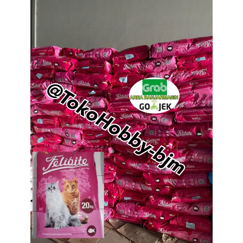 Felibite ikan / donat 20 kg makanan pakan kucing pelet 20kg cat dry food