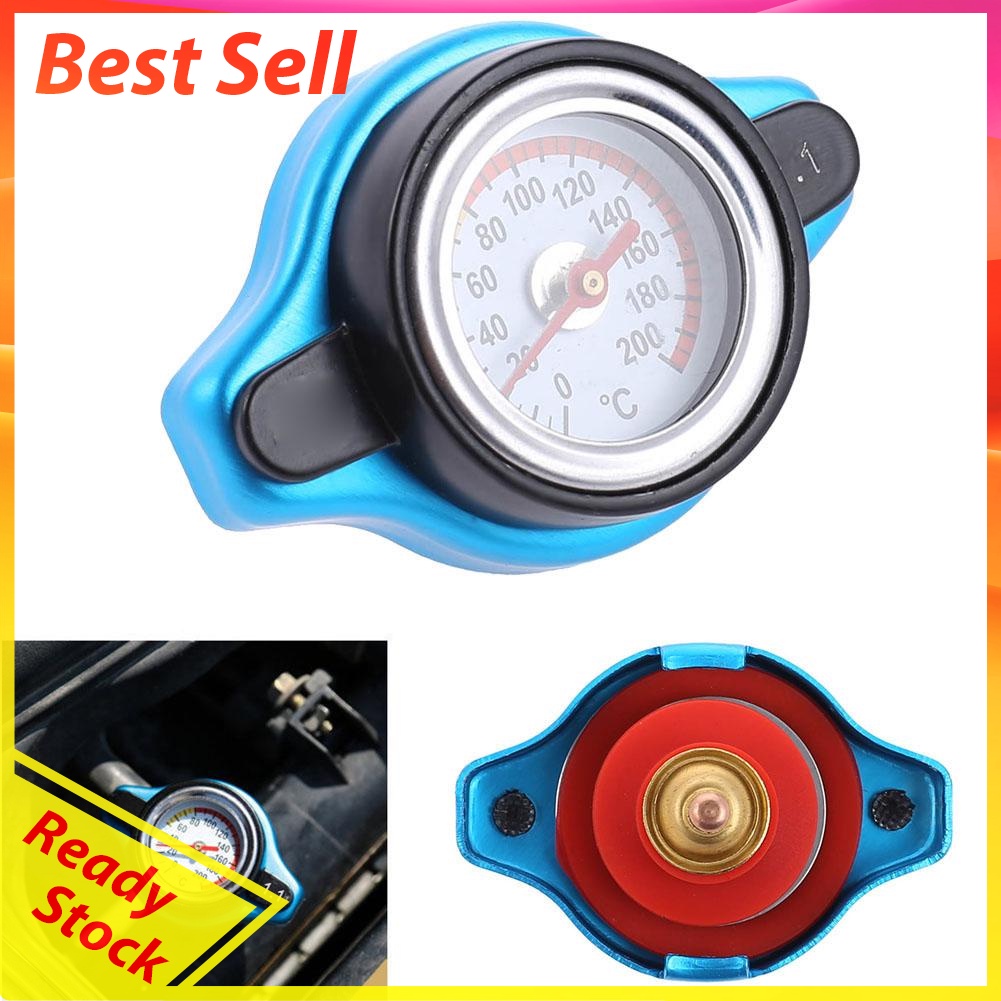 Small Head Car Auto Radiator Cap Water Temperature Meter Thermostatic Gauge