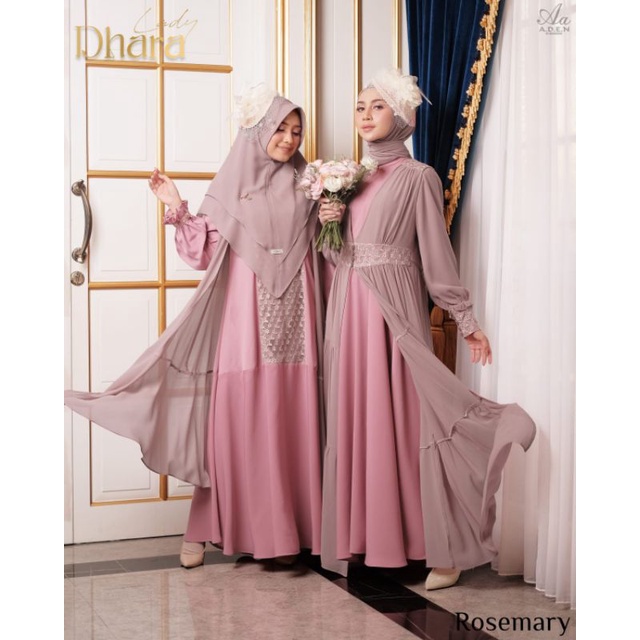 LADY DHARA SERIES BY ADEN HIJAB/GAMIS SET KHIMAR