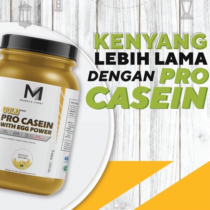 Muscle First (M1) Pro Gold Casein With Egg Power 2Lbs Whey Protein