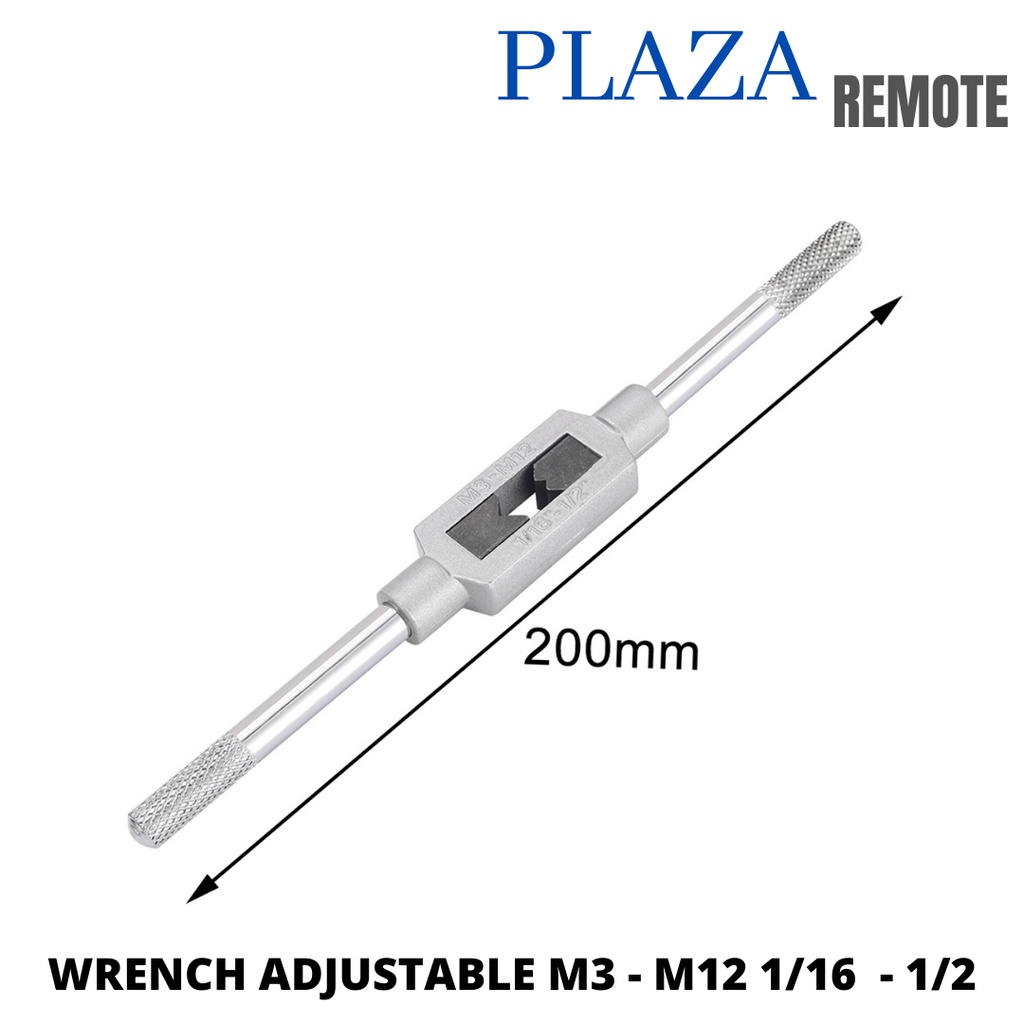 HANDLE TAP  AND DIES WRENCH DRILL MATA BOR ADJUSTABLE 1/16 1/2 M3 - M12