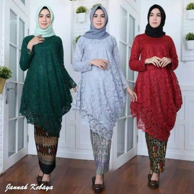 BROKAT MIRING/TUNIK MIRING/REAL PICT/KEBAYA MODERN