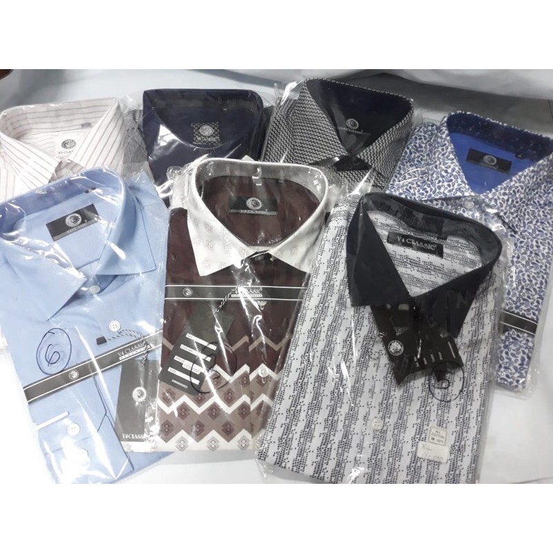 Kemeja Lengan Panjang dan Lengan Pendek | V4 classic