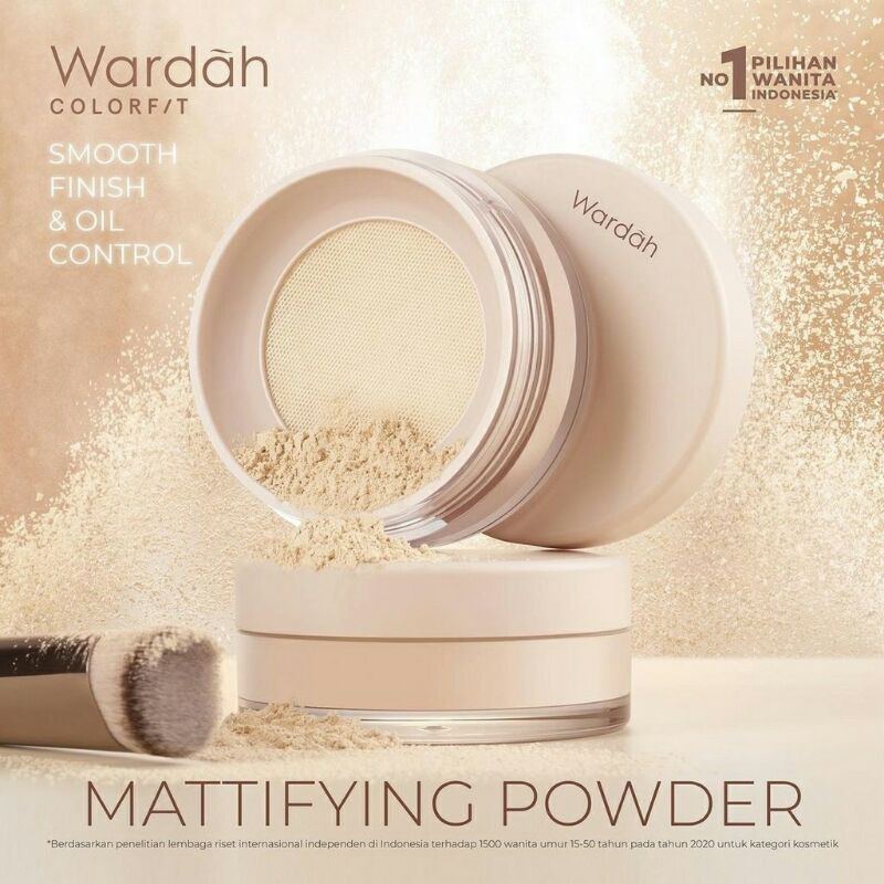 WARDAH Colorfit Mattifying Powder 15gr (Bedak Tabur)