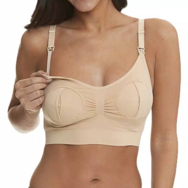 Seamless Handsfree Bra Pompa Asi Bra Wanita Menyusui Handsfree Pumping Bra Nursing Bra P31