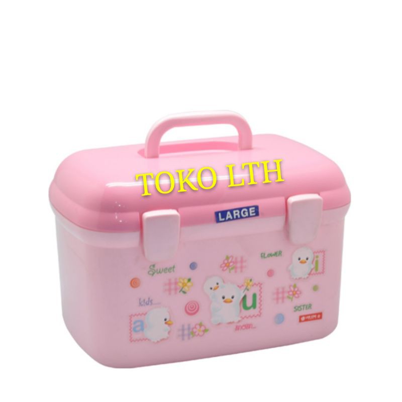 KOTAK JINJING SERBAGUNA LARGE ZELLA CASE (L) LION STAR JX-10 / BOX KOSMETIK SOUVERNIR