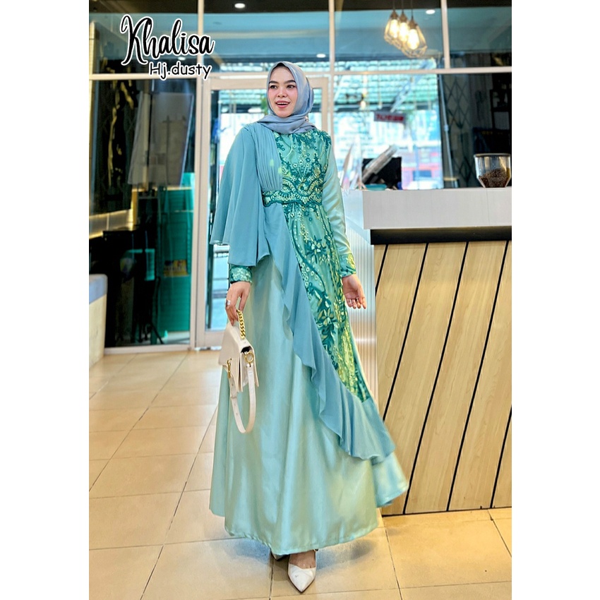 GAMIS PESTA NIKAHAN KHALISA DRESS BORDIR