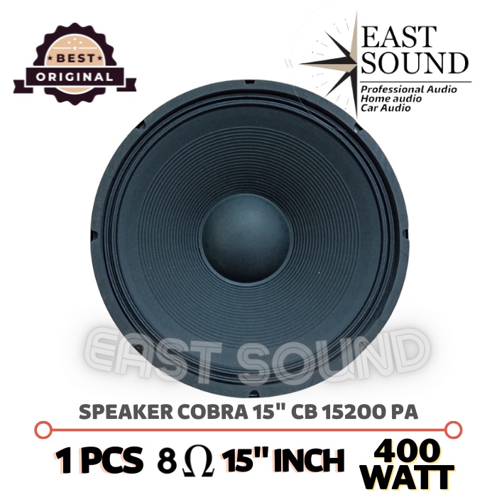 SPEAKER COMPONENT COBRA 15 INCH CB 15200 PA 400 WATT