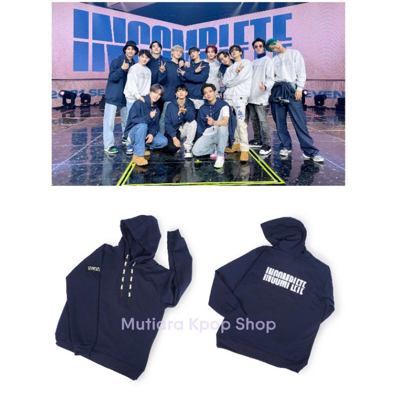 SEVENTEEN INCOMPLETE HOODIE / KPOP JACKET JAKET KOREA BAJU KONSER CONCERT