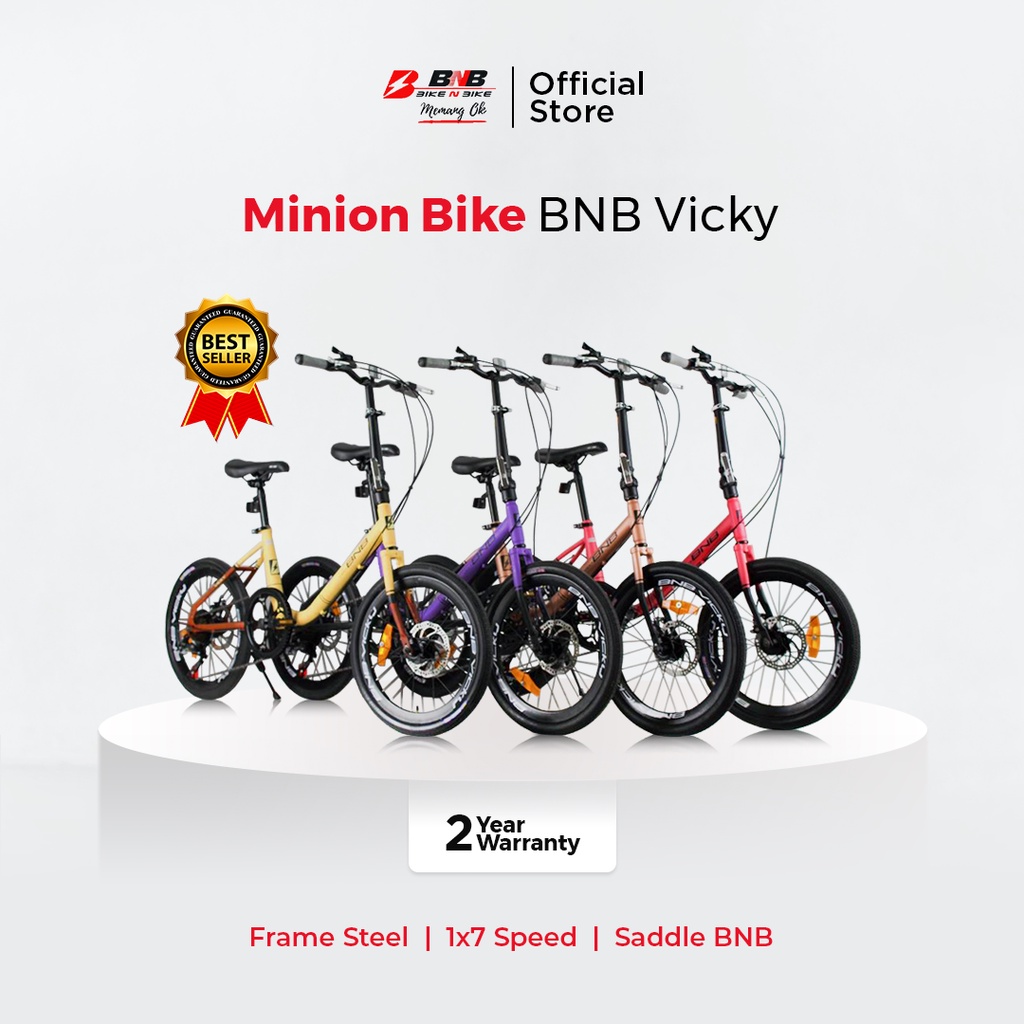 bike n bike   sepeda minion bnb vicky ukuran 20 inch
