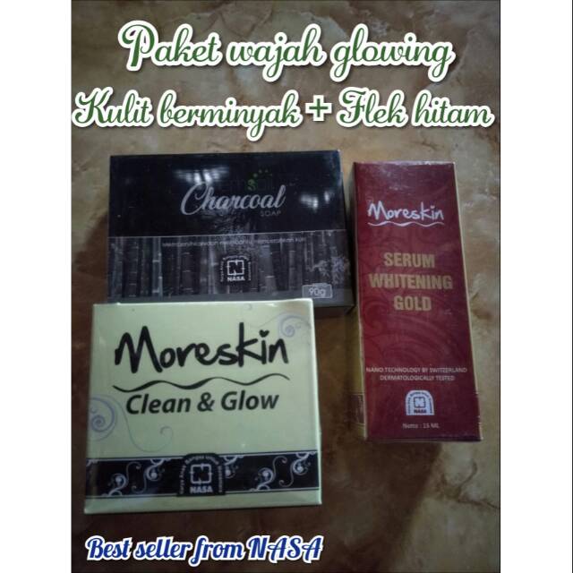 Paket glowing nasa untuk kulit berminyak dan FLEK HITAM