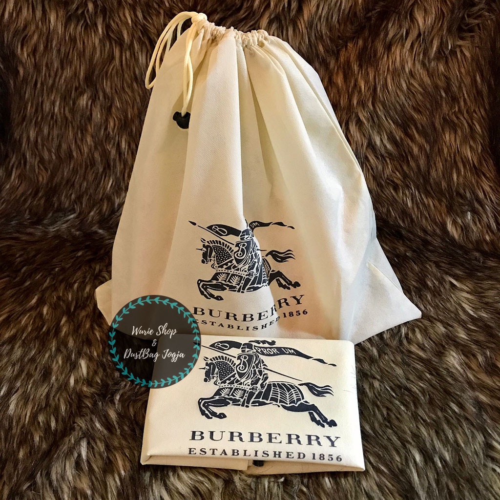 BURBERRY DustBag Pengganti Sarung Cover Tas Pelindung Debu Serut Dust Bag DB Branded