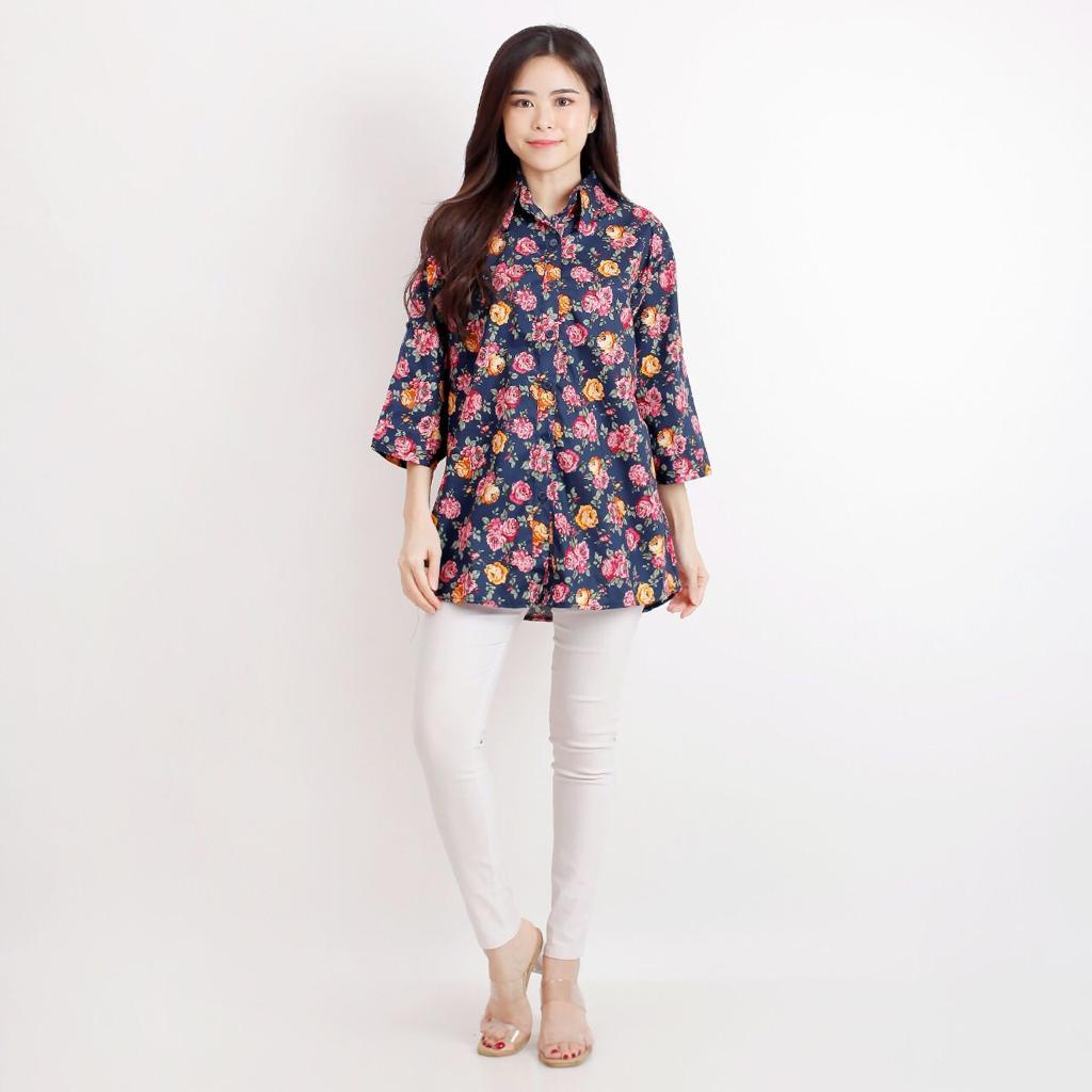 SYN Kemeja Wanita Jumbo (Motif Bunga)