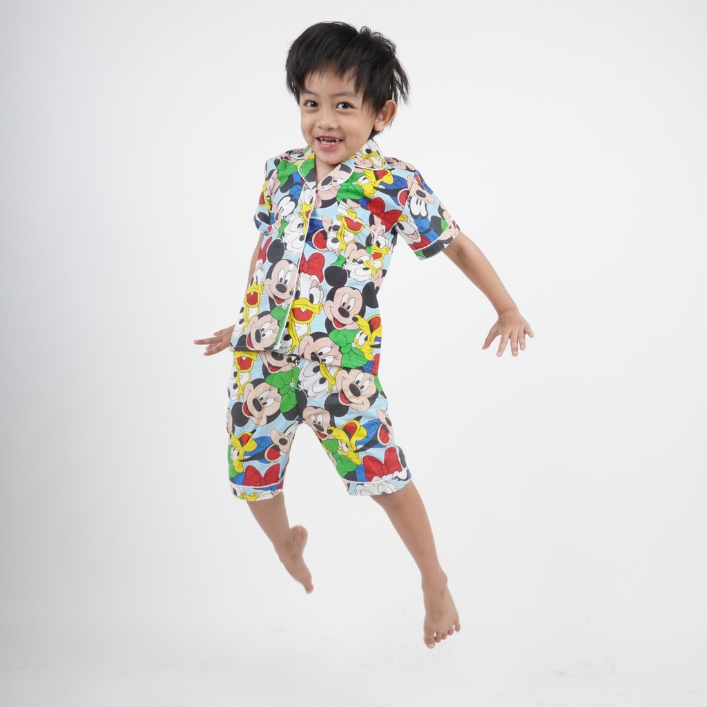 BEE - Piyama Anak Baju Tidur Anak Umur 4 Sampai 14 Tahun Exxen 3/4