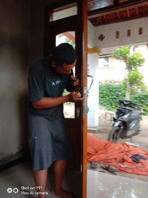 Handle Pintu Rumah / Gagang Pintu Rumah Kuningan Garas 28 Cm