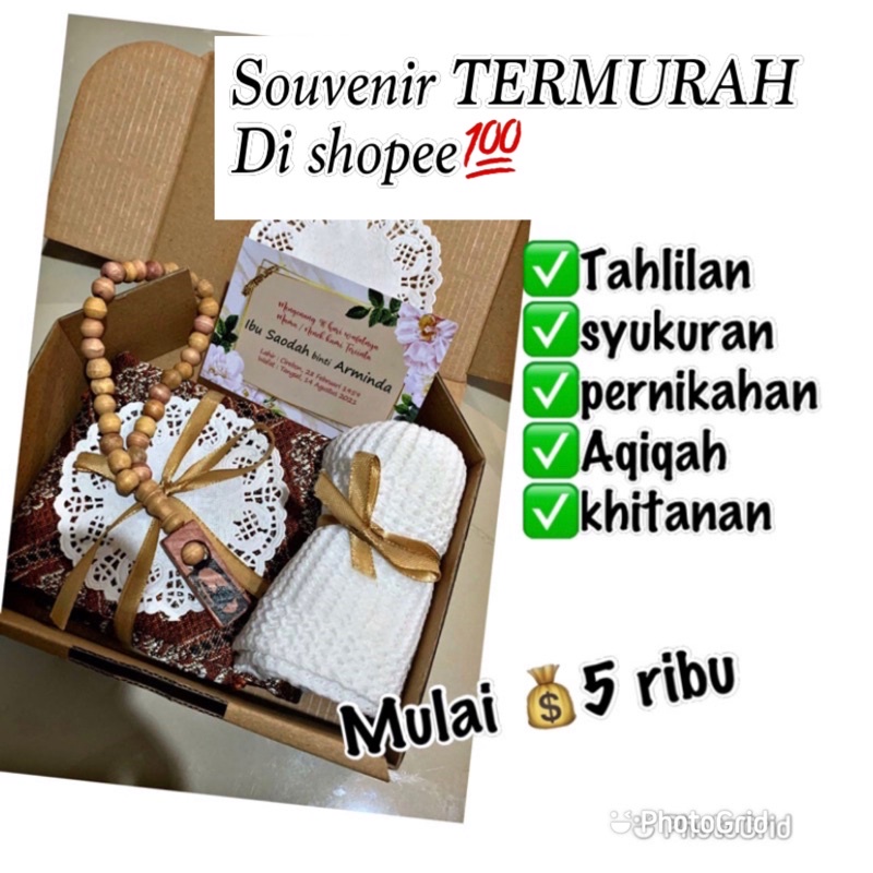 SOUVENIR SAJADAH  TAHLILAN 40 hari-100 hari-1000
