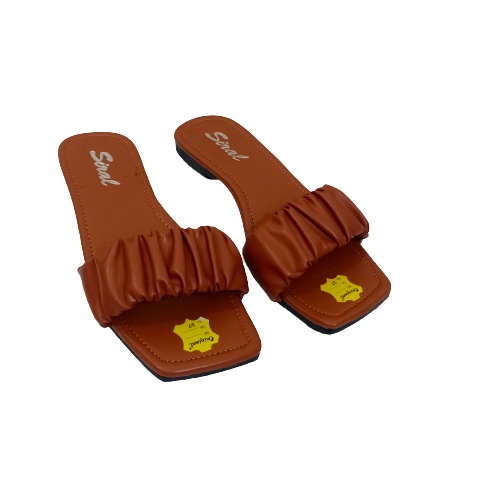 Sandal Kerut Terbaru Siral /Sandal Teplek Wanita Simpel