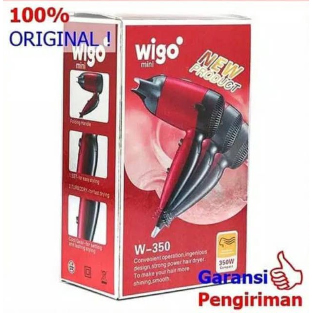 Wigo , W -  350  Hairdryer , Hair Hryer  Pengering Rambut