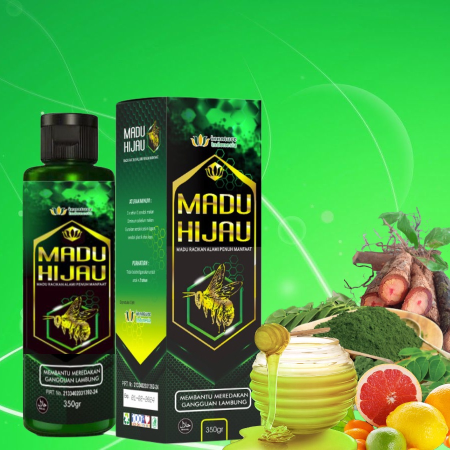 Madu Hijau INNATURE herbal Obat Asam Lambung - Maag Kronis Ampuh | Madu Hijau Asli 100% ORIGINAL 350