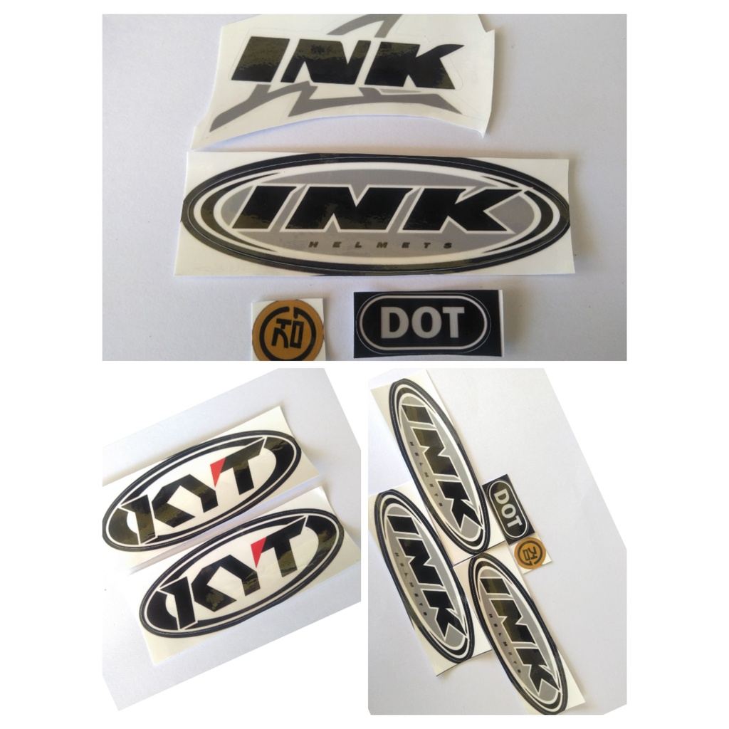 Stiker Helm INK CX22 INK Centro KYT Helm Half face Full Face  Full set DOT Logo