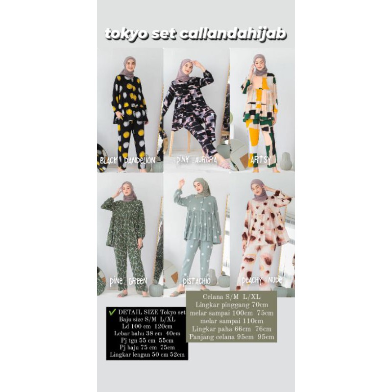 Tokyo Set by Callanda Hijab
