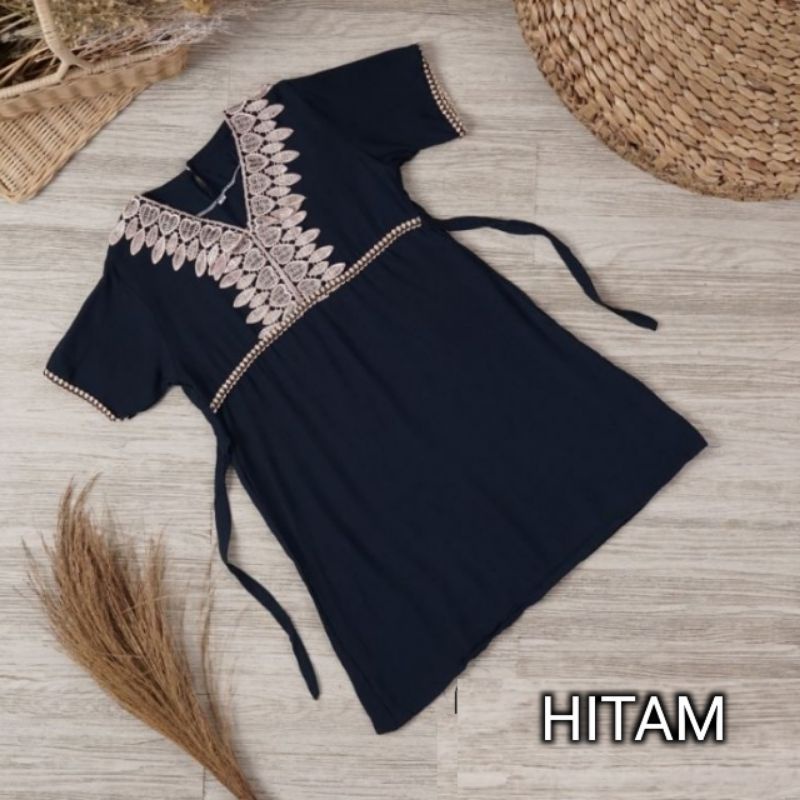 Baju Anak Perempuan Daster Balita Cewek Umur Usia 1 2 3 4 5 6 7 Tahun Model Terbaru Murah Harga Grosir Motif Renda Polos Bertali Kancing Belakang Leher Bahan Adem Nyaman Aneka Warna Size S M L XL Lengan Pendek Ukuran Kecil Modern Kekinian Bisa COD Ecer