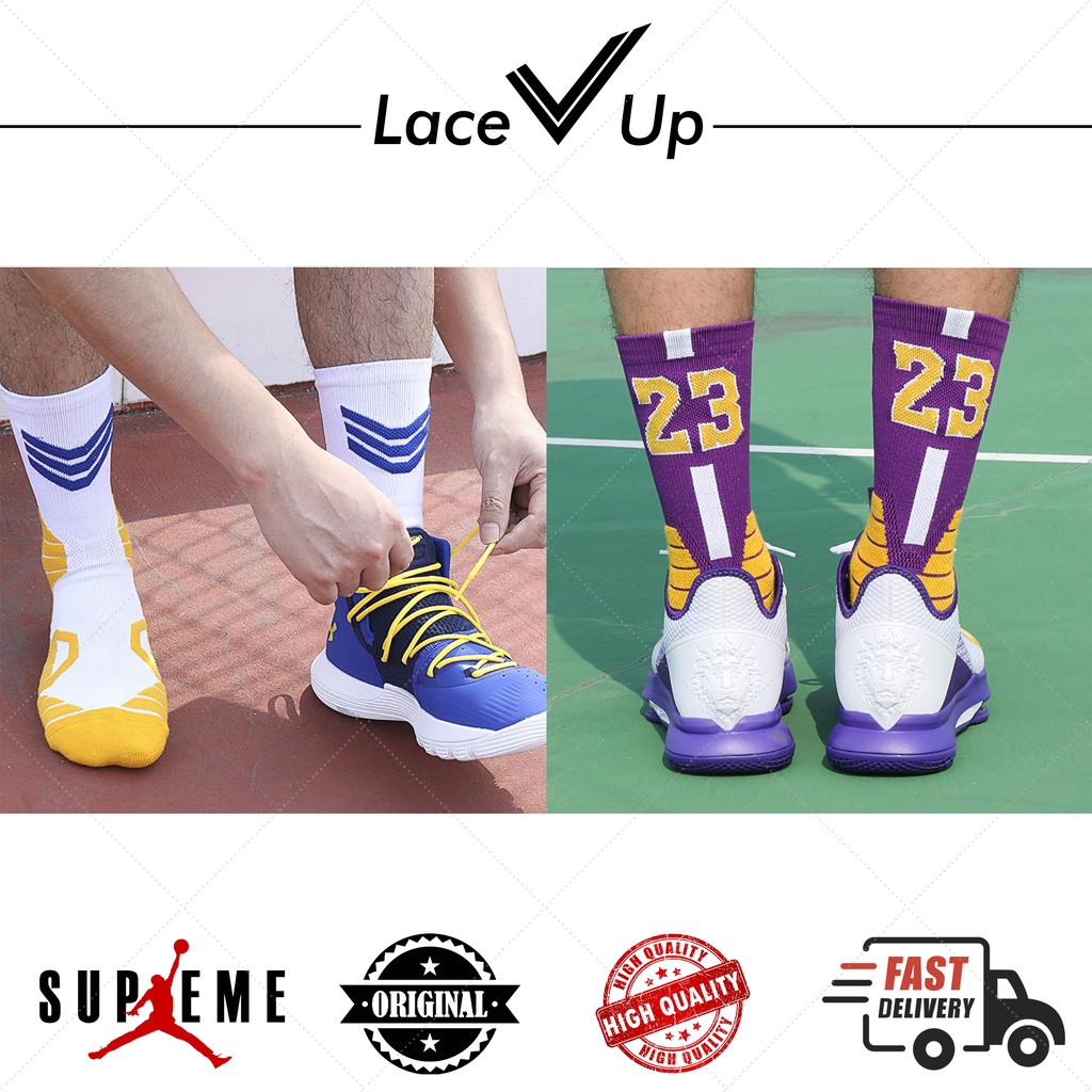 Kaos Kaki Basket | Sports Basketball Socks | Slip-Proof Thickened Heel